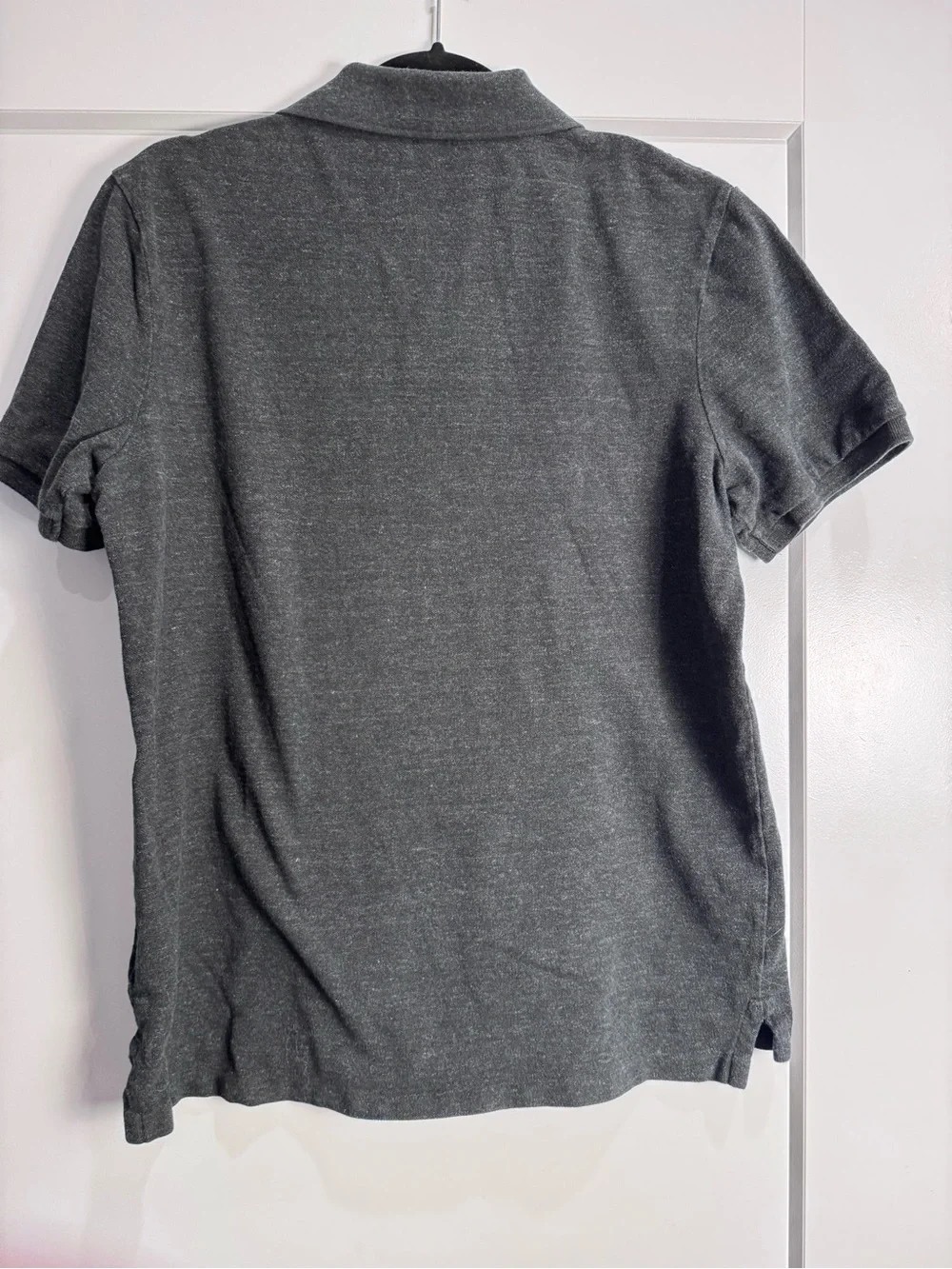 Polo by Ralph Lauren Men's Charcoal Heather Polo Shirt medium